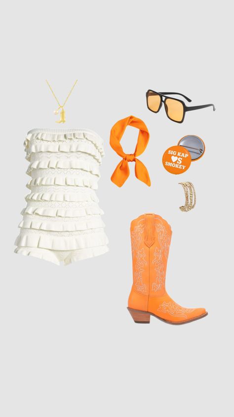 sec gameday football sorority ootd outfit inspo tennessee utk Uf Outfits, Clemson Gameday Outfit, Cute Rodeo Outfits, Bama Gameday, Clemson Outfits, College Football Game Outfit, College Football Gameday, Rush Week Outfits, College Football Outfits