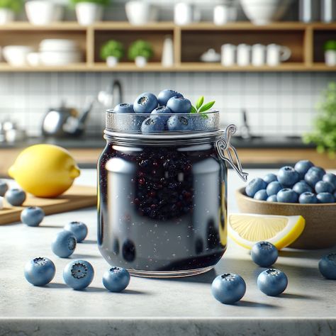 Cooking up Joy - Made with love: Blueberry Bonanza Jam Blueberry Jam, Homemade Jam, Frozen Blueberries, Kids Store, Granulated Sugar, Cooking Time, Jelly, Jam, Coffee Shop