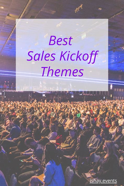 Sales Kickoffs can be highly effective for your organization if you can keep them focused and stick to a central theme.  Check out these top-notch themes to motivate your team! Sales Conference Themes, Sales Event Ideas, Kickoff Party Ideas, Kickoff Event Ideas, Team Building Themes For Work, Meeting Themes Corporate, Event Theme Ideas Creative, Team Theme Ideas, Conference Themes Ideas