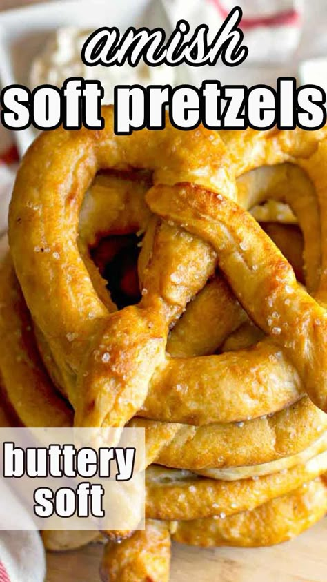 Amish Pretzel Recipe, Amish Soft Pretzel Recipe, Soft Pretzels Recipe, Best Amish Recipes, Pennsylvania Dutch Recipes, Amish Bread, Soft Pretzel Recipe, Amish Friendship Bread, Pretzel Recipe