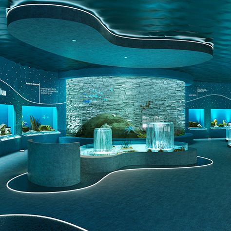 OCEANOGRAPHIC MUSEUM :: Behance Ocean Exhibition, Ocean Architecture, Diy Coral, Ice Berg, Hayday Farm Design, معرض فني, Store Plan, Oil Platform, Parks Furniture