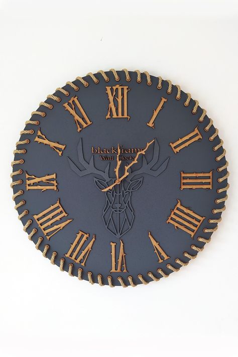 Cheap Wall Clocks, Buy Quality Home & Garden Directly from China Suppliers: Othantic Lines Wall Clock Anthracite Gray Deer Figured Enjoy ✓Free Shipping Worldwide! ✓Limited Time Sale ✓Easy Return. Deer, Living Room Wall Clock, Wood Resin Table, Wall Watch, Resin Table, Wood Resin, Living Room Wall, Large Size, Wall Clock