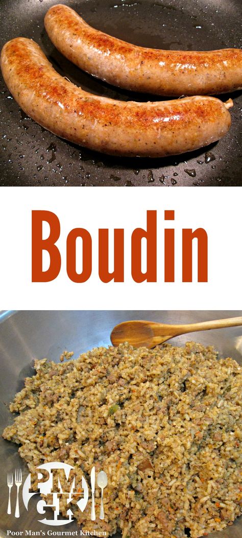 This is the best Boudin. If you love Cajun recipes then you’re going to love this one. Be sure to watch the short video tutorial. Poor Man's Gourmet Kitchen Homemade Boudin Recipes, Boudin Sausage Recipe, Boudin Casserole Recipe, Boudin Dinner Recipes, Crawfish Boudin Recipe, Recipes With Boudin, Recipes With Boudin Sausage, Recipes Using Boudin Sausage, Cajun Boudin Recipe