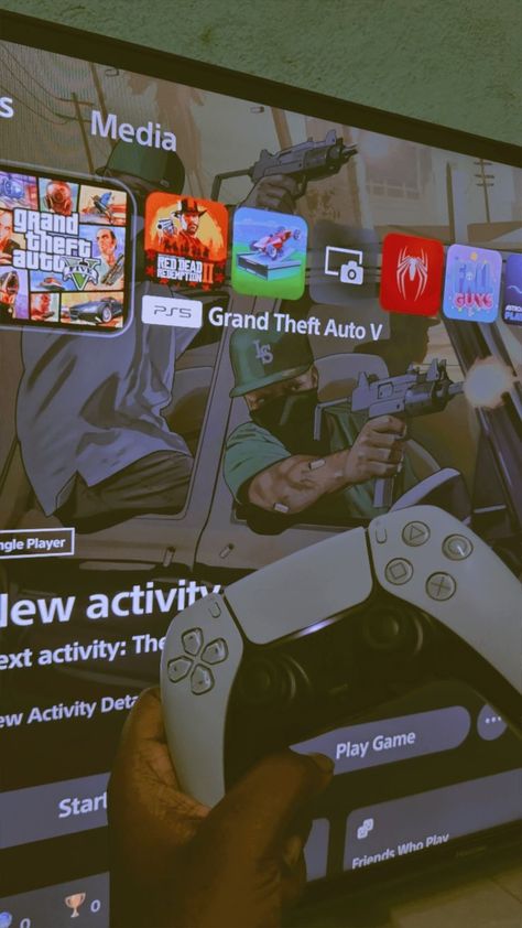 Playing Gta 5 Snapchat, Playstation 4 Aesthetic, Playstation 5 Aesthetic, Playstation 5 Wallpaper, Playstation 5 Games, Playstation Room, Websites To Read Books, Ps5 Pro, Gta Vi