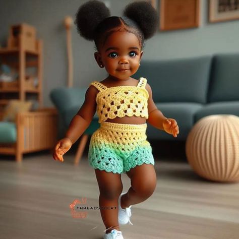 CROCHET PATTERNS AND INSPIRATION | If pretty was a person!😍😍 My hands are sure itching to recreate these styles💕💕 #crochetbabyshorts #handmadebabypinafore #crochetcuteness… | Instagram Best Baby Clothes, Crochet Artist, Kids Dress Collection, Newborn Baby Tips, Crochet Baby Shoes Pattern, Chic Dress Classy, Beautiful Black Babies, Mode Crochet