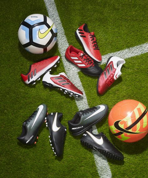 Nike Football boots still life photography for Next. Football Boots Photography, Football Shoes Photography, Soccer Product Photography, Sports Shoes Photography, Boot Illustration, Retail Photography, Sneaker Photography, Football Turf, Idea Photoshoot