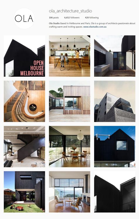 Best Architectural Instagram Feeds of 2017 - ola_architecture_studio Architectural Instagram Layout, Instagram Architecture Template, Architecture Instagram Feed Layout, Instagram Feed Ideas Architecture, Architect Instagram Story, Architectural Instagram Feed, Architecture Instagram Layout, Architecture Social Media Design, Architecture Instagram Feed