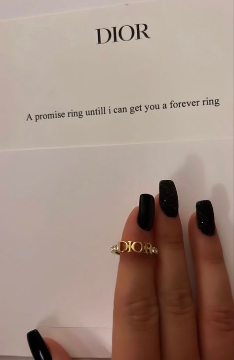 Promise Rings Proposal Ideas, Dior Her, Relationship Rings, Dior Aesthetic, Forever Rings, Ring Inspo, Couple Selfies, My Kind Of Love, Dream Gift