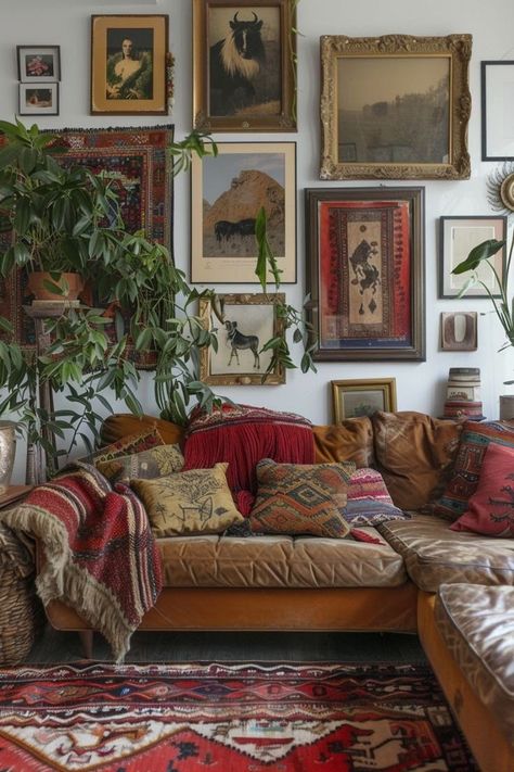 Vintage Decor Styling, American Traditional Decor, Vintage Living Room, Apartment Decor Inspiration, Apartment Inspiration, Boho Living Room, Living Room Inspo, Eclectic Home, Dream House Decor