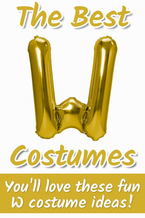 costumes starting with w Funny Diy Costumes, Original Halloween Costumes, Best Costumes, Fun Costumes, Dress Up Party, Costumes For Halloween, Up Party, Creative Costumes, Dressup Party