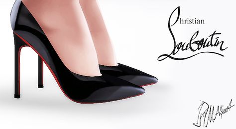 M Λ S I M S 4: Christian Louboutin Pigalle 120mm Panent Leather P... Louboutin High Heels, Sims 4 Cc Shoes, Louboutin Pigalle, Christian Louboutin Pigalle, Sims 4 Mm, Sims4 Clothes, Sims 4 Update, Sims 4 Mods Clothes, Louboutin Heels