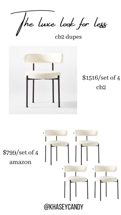 Affordable Modern Dining Chairs, Neutral Dining Chairs, Neutral Dining Room Ideas, Cb2 Chair, Cb2 Dining Chair, Amazon Dining Chairs, Cb2 Kitchen, Minimal Dining Chair, Cb2 Dining Room