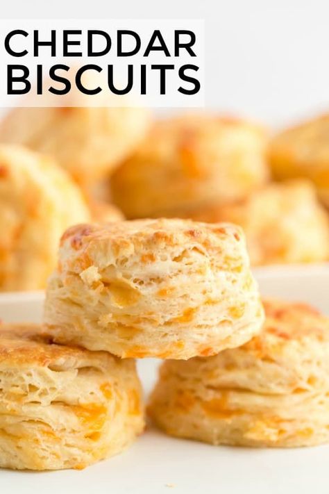 Light, cheesy, easy and fluffy, these Cheddar Biscuits are a quick and delicious recipe that is perfect to whip up for dinnertime meals. #biscuits #cheese #baking #dinnertime #sidedish #recipe #easyrecipe Cheddar Cheese Biscuits, Cheesy Biscuits, Savory Bread Puddings, Easter Food Appetizers, Cheesy Biscuit, Cheddar Biscuits, Cheese Biscuits, Tea Biscuits, Biscuits Recipe