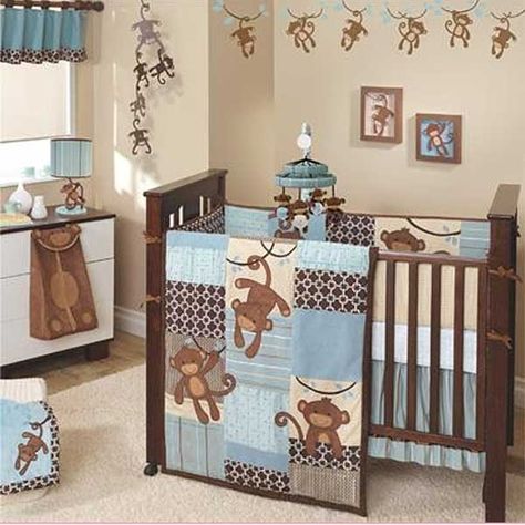 Boy's Crib Bedding - How to Choose Your Boy's Crib Bedding for Baby Patchwork, Crib Sets For Boys, Baby Boy Bedding Sets, Boy Western, Monkey Nursery, Boys Crib Bedding Sets, Baby Boy Crib Bedding, Crib Bedding Boy, Boy Nursery Themes