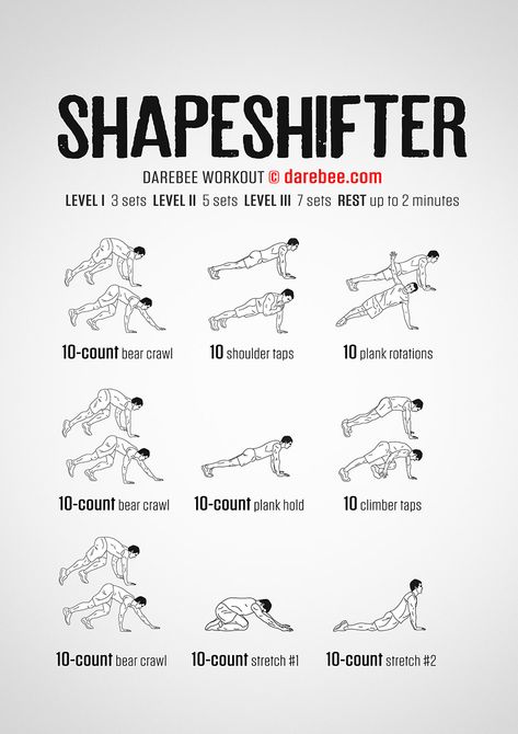 Shapeshifter Workout Wolf Workout, Fat Burning Home Workout, Lower Belly Fat Workout, Superhero Workout, Trening Sztuk Walki, Fat Burning Diet, Body Exercises, Belly Fat Workout, Fit Board Workouts