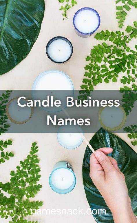 Names Of Candles, Candle Page Name Ideas, Candle Bussines Names, Name Candles, Candle Business Names Ideas Homemade, Aesthetic Names For Candle Business, Scented Candles Business Name Ideas, Candles Business Names, Candles Business Ideas