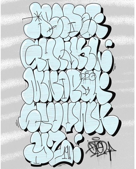 Isso agora sim está me definindo na minha caminhada.🤙🍃 Graffiti Throwup Alphabet, Throwies Graffiti Alphabet, Hand Lettering Tattoo, Throw Up Graffiti Alphabet, Handstyle Graffiti, Graffiti Alphabet Styles, Alphabet Graffiti, Alfabet Font, Graffiti Lettering Alphabet