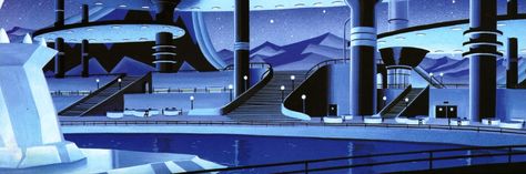 BATMAN: ANIMATED — The Iceberg Lounge Iceberg Lounge, Dark Deco, Lounge Interior, Batman Animated, Batman Theme, Rogues Gallery, Batman Tv Series, Underwater City, Art Deco Inspiration