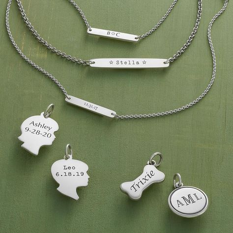 Many of our designs are crafted with engraving in mind. Add special initials, dates or messages to your gifts for a keepsake they'll treasure. - And don't forget, shop by appointment is available through November 25. Wrap up your shopping early and call your store to schedule a time just for you! Only available on weekdays. 🎁 Engravable Jewelry, James Avery Jewelry, Jewelry Styles, Jewelry Personalized, James Avery, Engraved Jewelry, Accessories Fashion, Engraved Necklace, All That Glitters