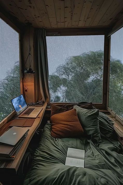 Khizar Alam (@mkhizaralam) on Threads Chill Places Aesthetic, Rainy Day Room Aesthetic, Chill Place, Cabin Bed Ideas, Rainy Room, Comfortable Room, Chilling Aesthetic, Cozy Day Aesthetic, Cozy Mood