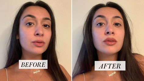 How to Overline Your Lips With Lip Liner — Expert Advice | Allure Overlined Lips, Huda Beauty Makeup, Lip Tutorial, Small Lips, Lip Filler, Kkw Beauty, Bottom Lip, Lighter Skin, Lip Injections