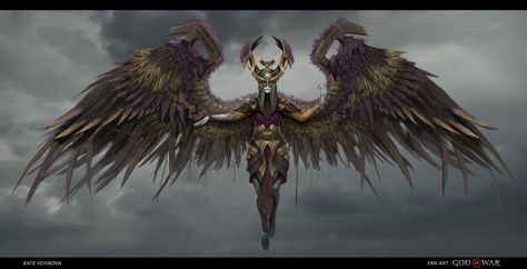 ArtStation - Valkyrie 11, Kate Voynova Boss Character, Spirit Of Vengeance, Nerd Life, Angel Art, Epic Art, Best Artist, Character Concept, Concept Art, Lion Sculpture