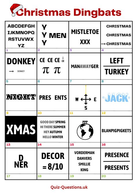 Christmas group games