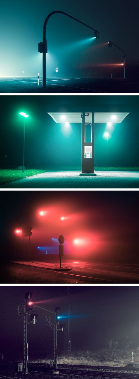 Photographer Andreas Levers Captures the Hazy Glow of Unpopulated Streets at Night Phoebe Tonkin, Urban Photography, Street Photography Urban, Night Street, New Retro Wave, Beautiful Food Photography, Ideas Photography, Photography Projects, Winter Photography