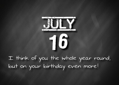 Birthday July 16th card July 16 Birthday, July Birthday, July 16, 16th Birthday, Card Card, Wedding Card, Wedding Cards, Greeting Cards, Birthday