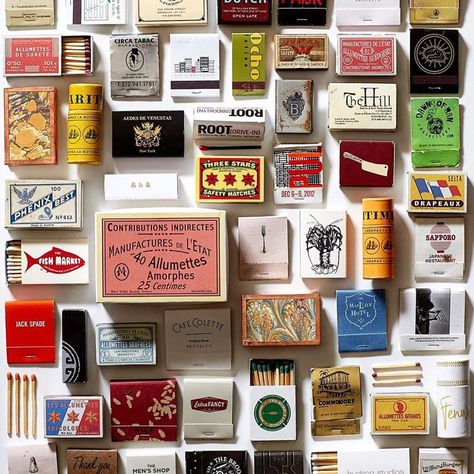 Cool Matchbooks, Matchbox Decor, Matches Collection, Matchbook Display, Matches Art, Matchbook Collection, Feeling Seen, Matchbox Design, Decorative Matches