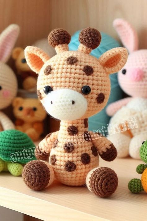 Amigurumi Cute Giraffe Free Pattern-3 – Free Amigurumi Crochet Fit For Life, Crochet Pieces, Crochet Monkey, Giraffe Crochet, Easy Crochet Animals, Crochet Panda, Dog Doll, Crochet Unicorn, Crochet Elephant