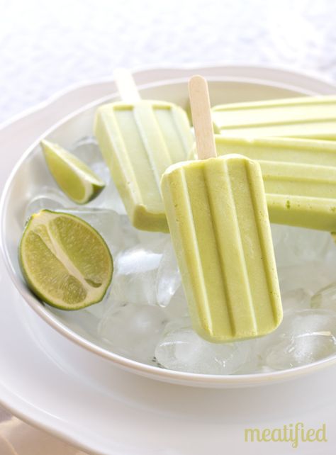 Creamy Honeydew Popsicles with Lime from http://meatified.com #paleo #autoimmunepaleo #glutenfree Honeydew Popsicles, Paleo Popsicles, Frozen Cocktail, Aip Desserts, Lime Water, Fruity Treats, Fruit Popsicles, Homemade Popsicles, Paleo Sweets