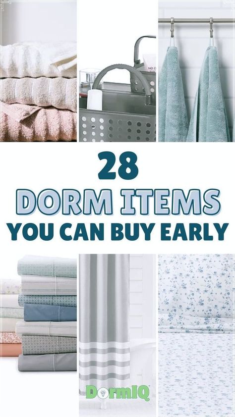 Get a head start on your college move-in checklist with these must-have dorm essentials. From bedding to storage solutions, make sure you're prepared for college dorm life with early gift ideas to ease your transition. Perfect for students getting ready for college! College Moving Tips, College Room Essentials, Dorm Room Shopping List, Boy Dorm Room, College Dorm Necessities, College Freshman Dorm, College Dorm List, Unique Dorm Room, Dorm Room Supplies