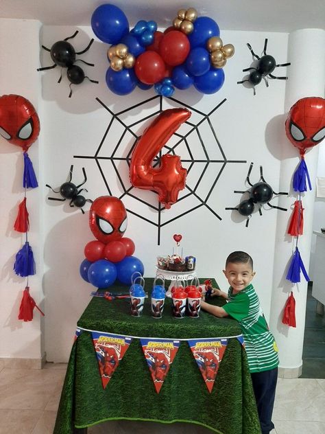 Spider Man Theme Decoration, Spiderman Birthday Theme Decoration, Birthday Theme Spiderman, Spiderman Theme Decoration, Spiderman Ballon Decoration, Spider Man Party Decoration, Birthday Spiderman Decoration, Spider Man Birthday Decor, Spider Man Balloon Ideas