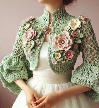 Crochet Bohemian, Crochet Sweater Design, Mode Crochet, Crochet Clothing And Accessories, Crochet Fashion Patterns, Crochet Jacket, Crochet Blouse, 가을 패션, Sweater Design