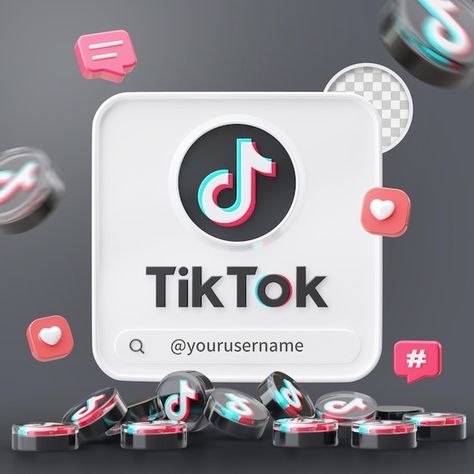 Profile On Tiktok, Facebook Mockup, Tiktok Design, Banner Icon, Facebook Template, Tiktok Profile, Snapchat Users, Likes On Instagram, Facebook Post Design