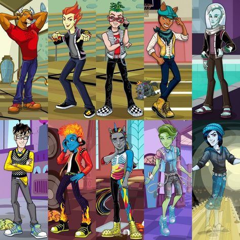 Monster High Guy Characters, Male Monster High Characters, Monster High Male Oc, Monster High Male Characters, Clawd Wolf Fanart, Jackson Monster High, All Monster High Characters, Monster High Fan Art, Monster High Oc