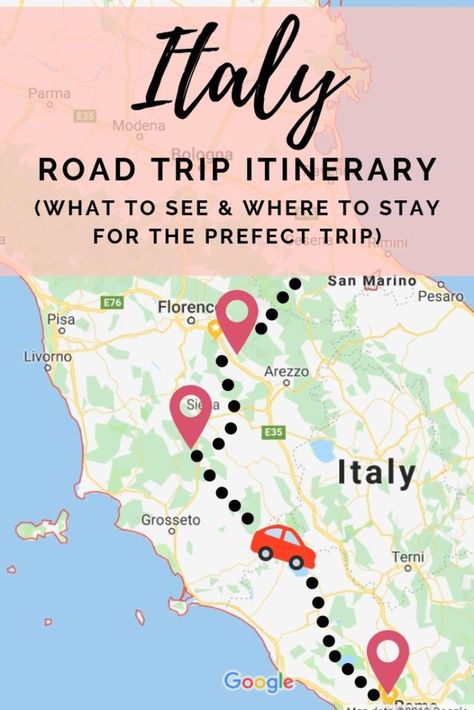 Florence To Rome Road Trip, Venice To Rome Itinerary, Italy Travel Planner, Rome Florence Venice Itinerary, Italian Vacation Itinerary, Italian Road Trip, Vience Italy, Italian Itinerary, Road Trip Italy