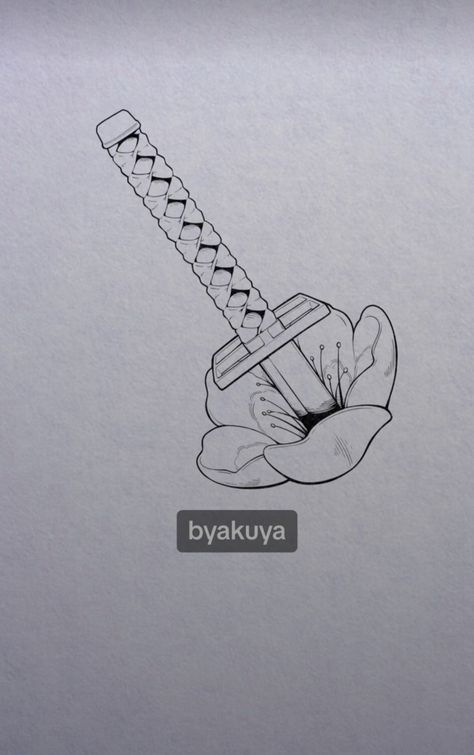 Byakuya Kuchiki Tattoo, Bleach Anime Tattoo, Bleach Tattoo Ideas, Zanpakuto Ideas, Bleach Zanpakuto, Bleach Byakuya, Bleach Tattoo, Byakuya Kuchiki, Anime Tattoos