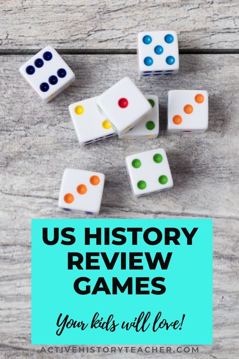 High School Review Activities, Us History Elementary Activities, Unit Review Games, History Games For Middle School, History Review Games, History Games High School, Us History Interactive Notebook, High School Review Games, Middle School Review Games