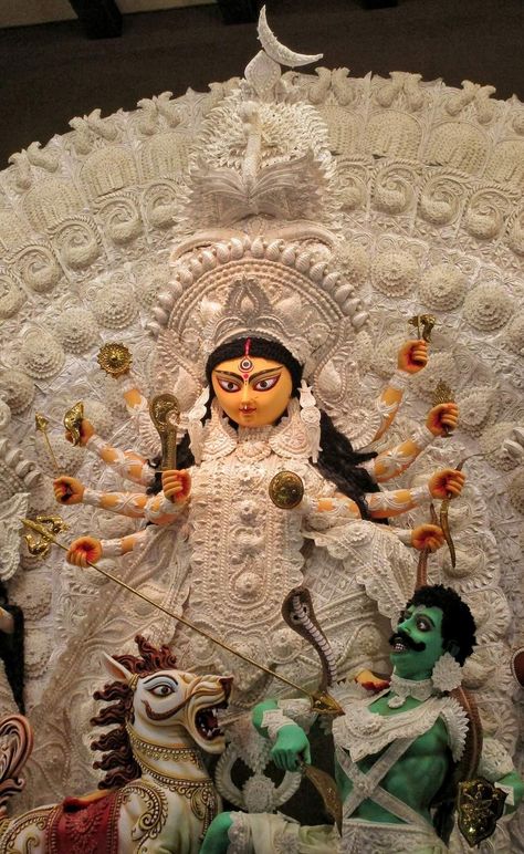 Durga Thakur, Durga Wallpaper, Durga Maa Pictures, Navratri Devi, Durga Puja Kolkata, Navratri Devi Images, Hindu Statues Goddesses, Durga Photo, Bappa Photo