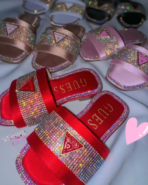 Guess bling slides sizes 7-10 click the link for price www.shimmerqueen.net #shimmerqueen ##supportsmallbusiness #summervibes #summerfashion #slidesandals #designerslides #fashiontrends #blingslides💎 #slides #fashiongram #share #supportsmallbusiness Designer Slides, Girly Shoes, Support Small Business, Shoes Fashion, Slide Sandals, Click The Link, Summer Vibes, Slides, Fashion Shoes