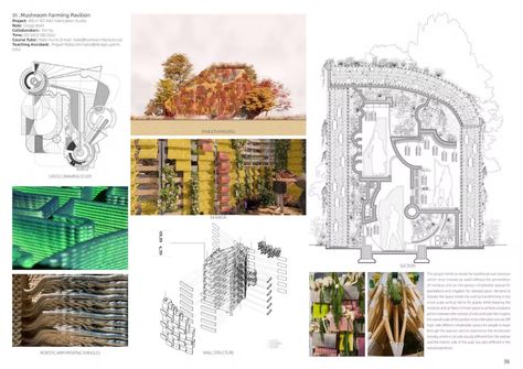 Mushroom Farming Pavilion | Chenyang Li | Archinect Farming Architecture, Mushroom Farming, Mushroom Farm, Farm Plans, Architecture Student, Student Work, School Projects, Landscape Architecture, Stuffed Mushrooms