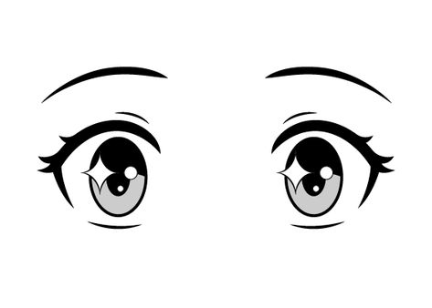 How to Draw Anime & Manga Tutorials - AnimeOutline Excited Eyes Drawing, Manga Style Drawing, Excited Expression, Iris Drawing, How To Draw Eyelashes, Eyelashes Drawing, Video Drawing, How To Draw Anime Eyes, How To Draw Anime