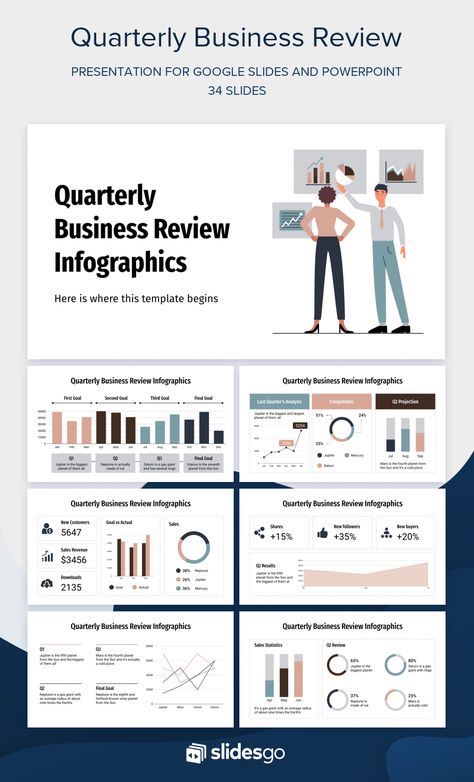 Quarterly Business Review Infographics Quarterly Business Review, Pitch Presentation, Free Powerpoint Presentations, Powerpoint Free, Business Report, Business Presentation Templates, Business Review, Powerpoint Design Templates, Powerpoint Presentations