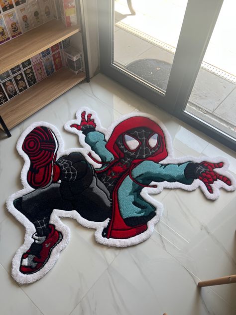 Cool Carpets, Spider Decor, Man Bedroom, Tufting Rug, Spiderman Gifts, Miles Spiderman, Anime Custom, Spiderman Theme, Grunge Pictures