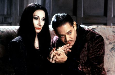 Morticia and Gomez, The Addams Family Addams Family Quotes, Raul Julia, Morticia And Gomez Addams, Best New Movies, Charles Addams, Best Halloween Movies, Gomez And Morticia, Gomez Addams, Carolyn Jones