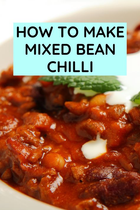 This mixed bean chilli is a delicious meal perfect for all occasions, whether for a simple family meal or to serve at a dinner party. Mixed Bean Chilli, Avocado Sour Cream, Casual Dinner Party, Bean Chilli, Chilli Recipes, Mexican Spices, Best Beans, Vegetable Puree, Butter Beans