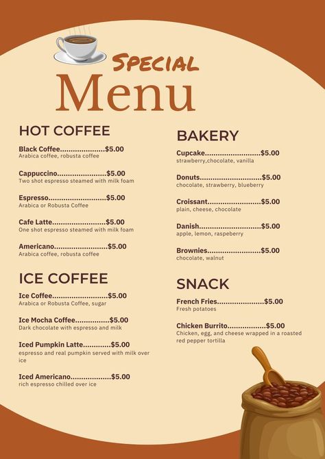 Iced Coffee Menu Board, Simple Cafe Food Ideas Coffee Shop, Coffee Shop Menu Aesthetic, Menu Cafe Aesthetic, Coffee Shop Pastry Ideas, Coffee Menu Design Ideas Layout, Coffee Menu Ideas, Pastry Shop Aesthetic, Coffee Shop Menu Ideas