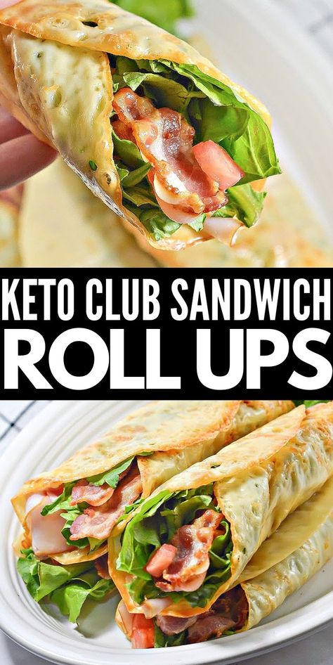 Keto Club Sandwich, Sandwich Roll Ups, Roll Up Sandwiches, Sandwich Buffet, Low Carb Sandwiches, Keto Cheese, Recipes For, Low Carb Lunch, Club Sandwich